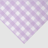 Pastel Paars Gingham Pattern Tissuepapier (Detail)