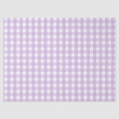 Pastel Paars Gingham Pattern Tissuepapier (Voorkant)