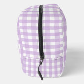 Pastel Paars Gingham Pattern Toilettasje (Rechts)