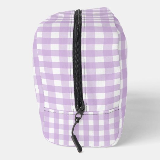 Pastel Paars Gingham Pattern Toilettasje (Rechts)