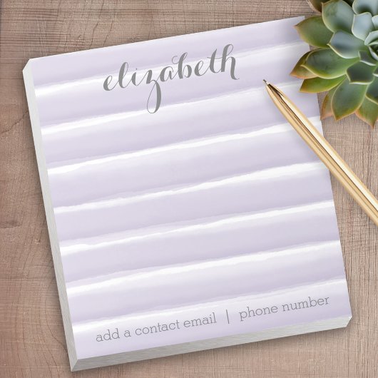 Pastel Paars & grijze stripes Vrouwenpakket Kantoo Notitieblok