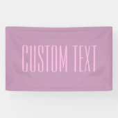 Pastel Paars & Licht Roze | Modern Bewerkbare Teks Spandoek (Horizontaal)