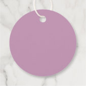 Pastel Paars & Licht Roze | Moderne Bewerkbare Tek Bedankjes Labels (Achterkant)