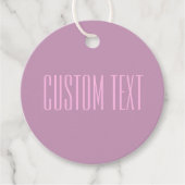 Pastel Paars & Licht Roze | Moderne Bewerkbare Tek Bedankjes Labels (Voorkant)