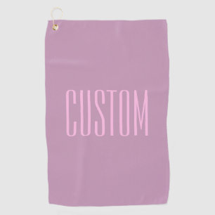 Pastel Paars & Licht Roze Moderne Bewerkbare Tek Golfhanddoek