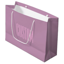Pastel Paars & Licht Roze | Moderne Bewerkbare Tek Groot Cadeauzakje