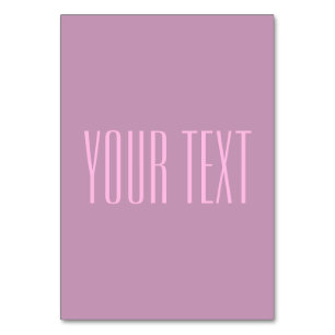 Pastel Paars & Licht Roze   Moderne Bewerkbare Tek Kaart