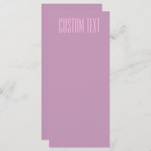 Pastel Paars & Licht Roze | Moderne Bewerkbare Tek Menu (Voorkant / Achterkant)