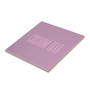 Pastel Paars & Licht Roze Moderne Bewerkbare Tek Tegeltje