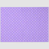 Pastel Paars Met Onregelmatige Witte Stippen Tissuepapier (Voorkant)