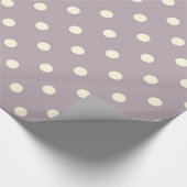 Pastel paars met roomstippen cadeaupapier (Hoek)