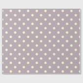 Pastel paars met roomstippen cadeaupapier (Vlak)