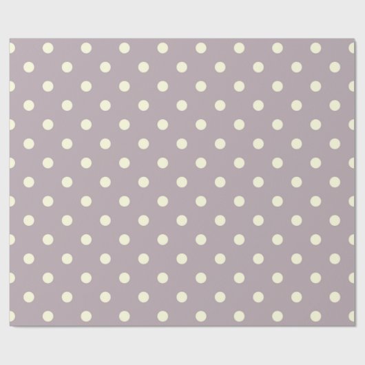 Pastel paars met roomstippen cadeaupapier (Vlak)