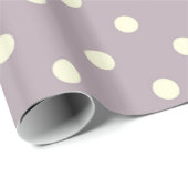 Pastel paars met roomstippen cadeaupapier (Rol Hoek)