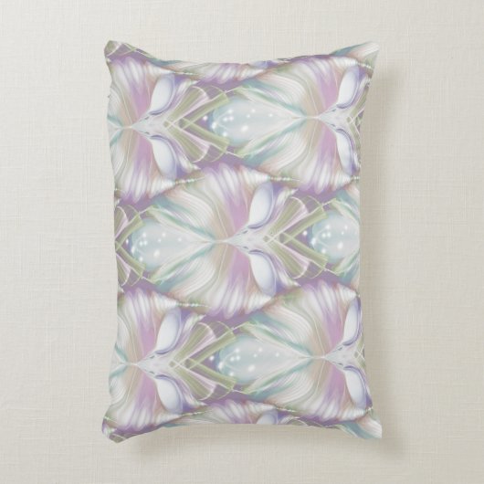 Pastel Paars Oracle Owl Patroon Accent Kussen (Voorkant(Verticaal))