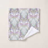 Pastel Paars Oracle Owl Patroon Bad Handdoek (Wasdoekje)