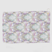 Pastel Paars Oracle Owl Patroon Golfhanddoek (Horizontaal)