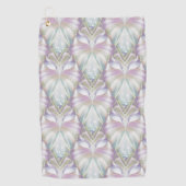 Pastel Paars Oracle Owl Patroon Golfhanddoek (Voorkant)