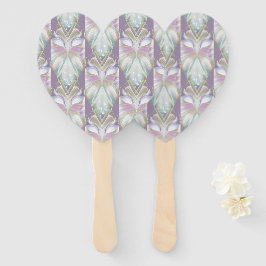 Pastel Paars Oracle Owl Patroon Handwaaier