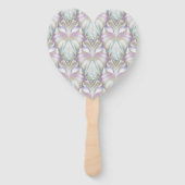 Pastel Paars Oracle Owl Patroon Handwaaier (Voorkant)