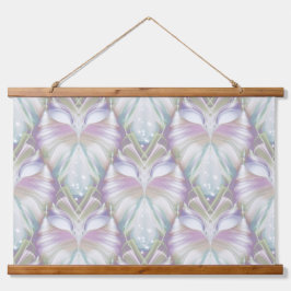 Pastel Paars Oracle Owl Patroon Hangend Wandkleed