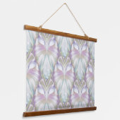 Pastel Paars Oracle Owl Patroon Hangend Wandkleed (Gebogen)