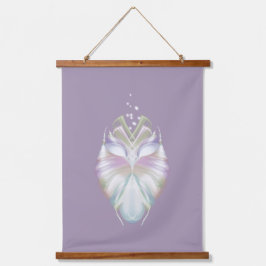 Pastel Paars Oracle Owl Patroon Hangend Wandkleed