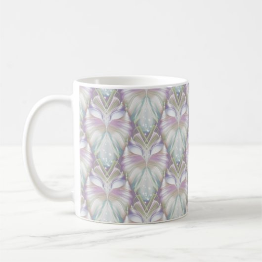 Pastel Paars Oracle Owl Patroon Koffiemok (Links)