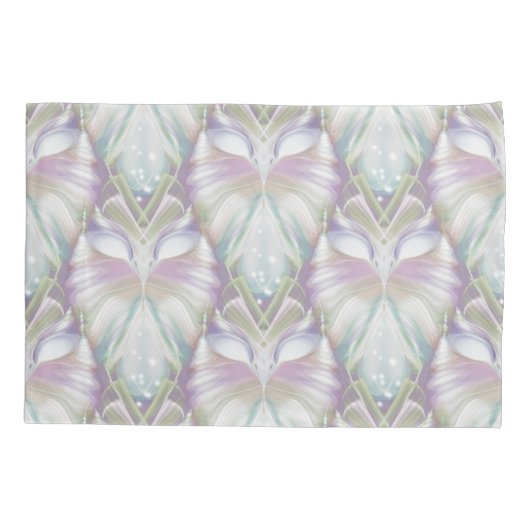 Pastel Paars Oracle Owl Patroon Kussensloop (Achterkant-Links)