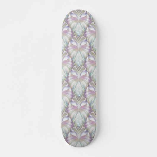 Pastel Paars Oracle Owl Patroon Persoonlijk Skateboard (Voorkant)