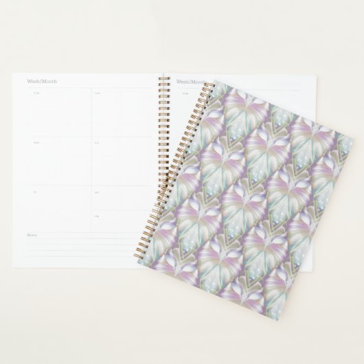 Pastel Paars Oracle Owl Patroon Planner (Display)