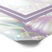 Pastel Paars Oracle Owl Patroon Poster (Hoek)