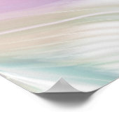 Pastel Paars Oracle Owl Patroon Poster (Hoek)