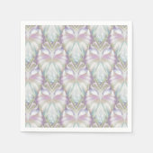 Pastel Paars Oracle Owl Patroon Servet (Voorkant)