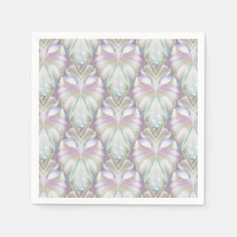 Pastel Paars Oracle Owl Patroon Servet