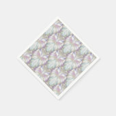 Pastel Paars Oracle Owl Patroon Servet (Hoek)