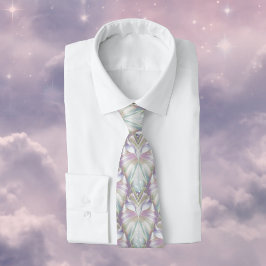 Pastel Paars Oracle Owl Patroon Stropdas