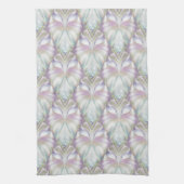 Pastel Paars Oracle Owl Patroon Theedoek (Verticaal)