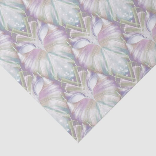 Pastel Paars Oracle Owl Patroon Tissuepapier (Detail)