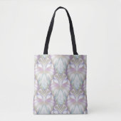 Pastel Paars Oracle Owl Patroon Tote Bag (Voorkant)