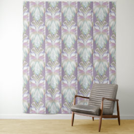Pastel Paars Oracle Owl Patroon Wandkleed