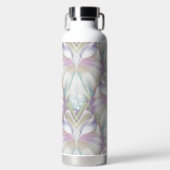 Pastel Paars Oracle Owl Patroon Waterfles (Voorkant)