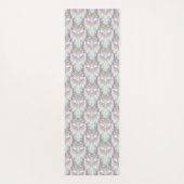 Pastel Paars Oracle Owl Patroon Yogamat (Achterkant)