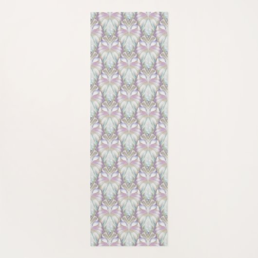 Pastel Paars Oracle Owl Patroon Yogamat (Achterkant)