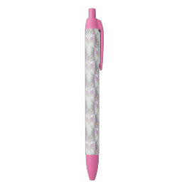 Pastel Paars Oracle Owl Patroon Zwarte Inkt Pen