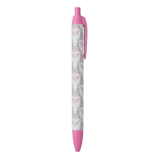 Pastel Paars Oracle Owl Patroon Zwarte Inkt Pen (Achterkant (Verticaal))