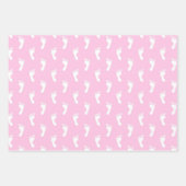 PASTEL PAARS PERIWINKLE PINKROWS OF BABY FEET INPAKPAPIER VEL (Voorkant 3)