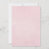 Pastel Paars & Roze Bloemendesign Verkleind Huweli Aankondiging (Achterkant)