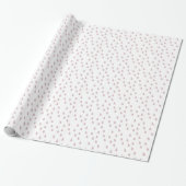 Pastel Paars Simple Modern Raindrops Patroon Cadeaupapier (Uitgerold)