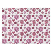 Pastel Paarse Abstracte Bloempatroon Tafelkleed (Voorkant (Horizontaal))